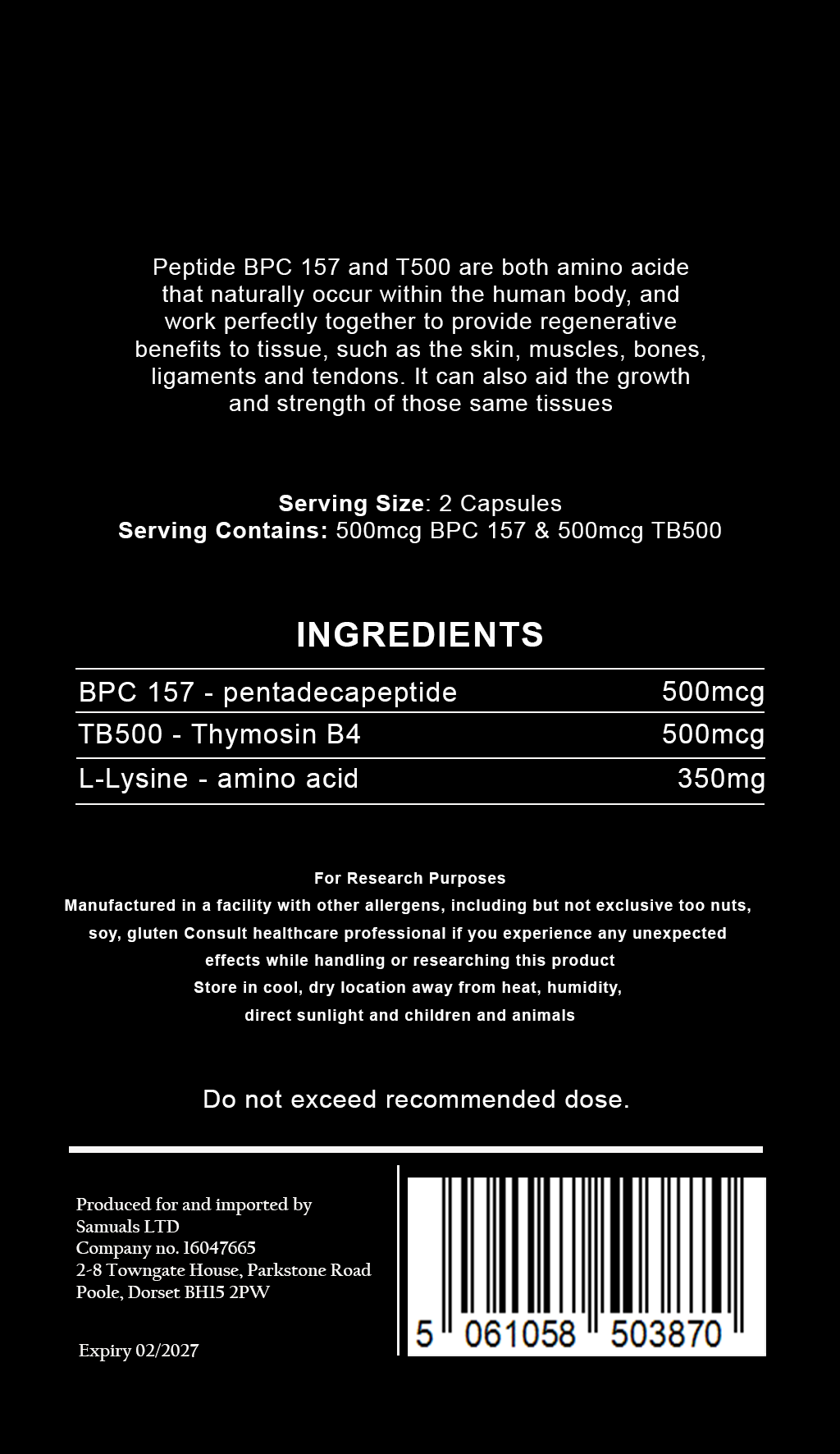Samuals  - BPC157 & TB500 Extreme Blend